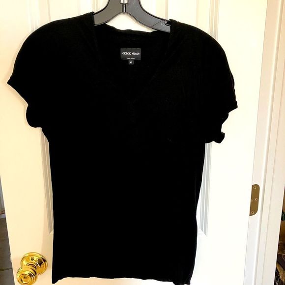 Giorgio Armani Tops - Giorgio Armani Black Top, Women’s size 42